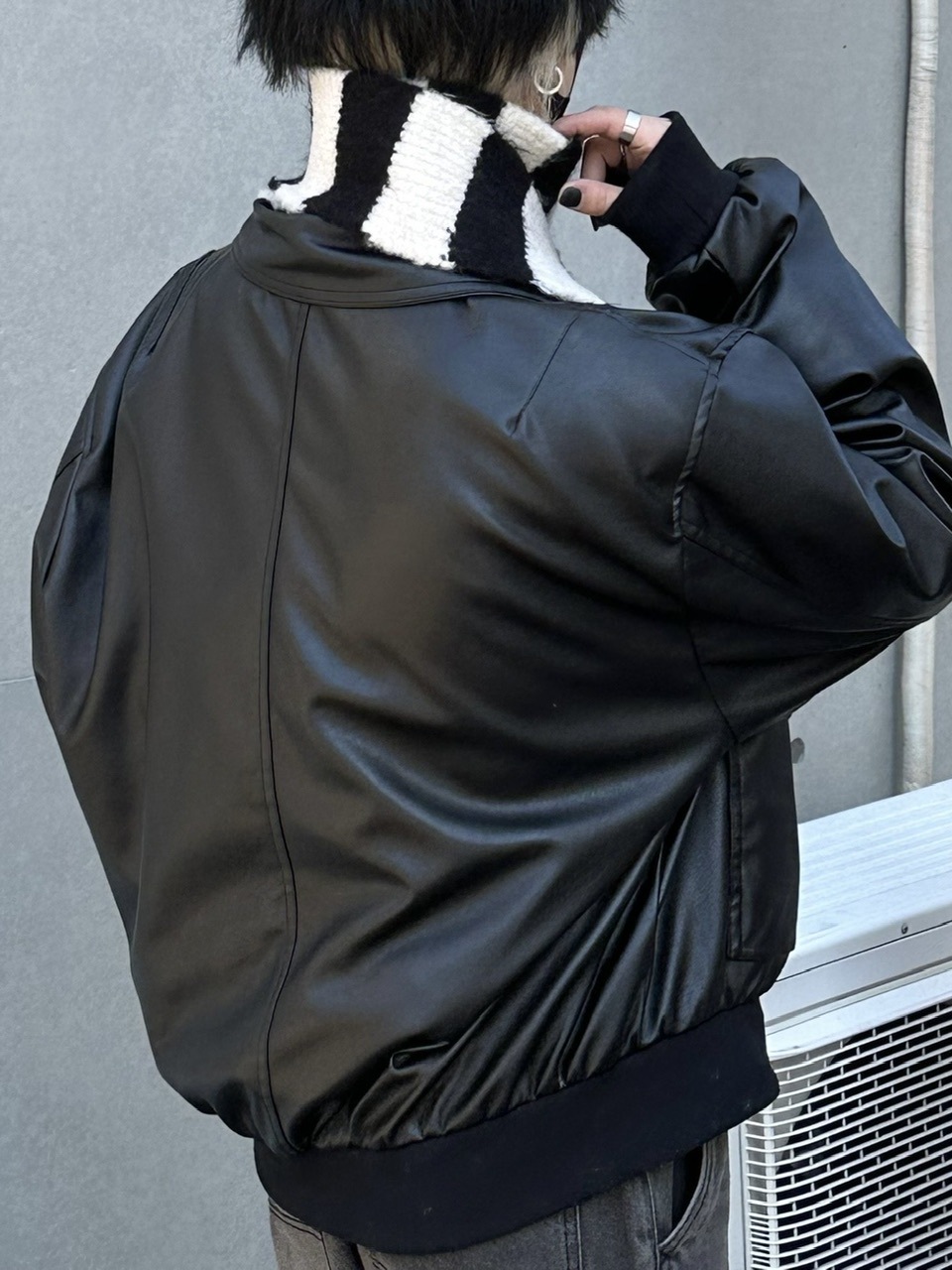 大阪店WEB限定【Chikashitsu +】border pocket muffler (2color)