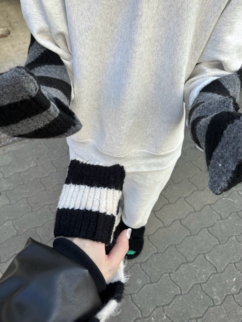 大阪店WEB限定【Chikashitsu +】border pocket muffler (2color)