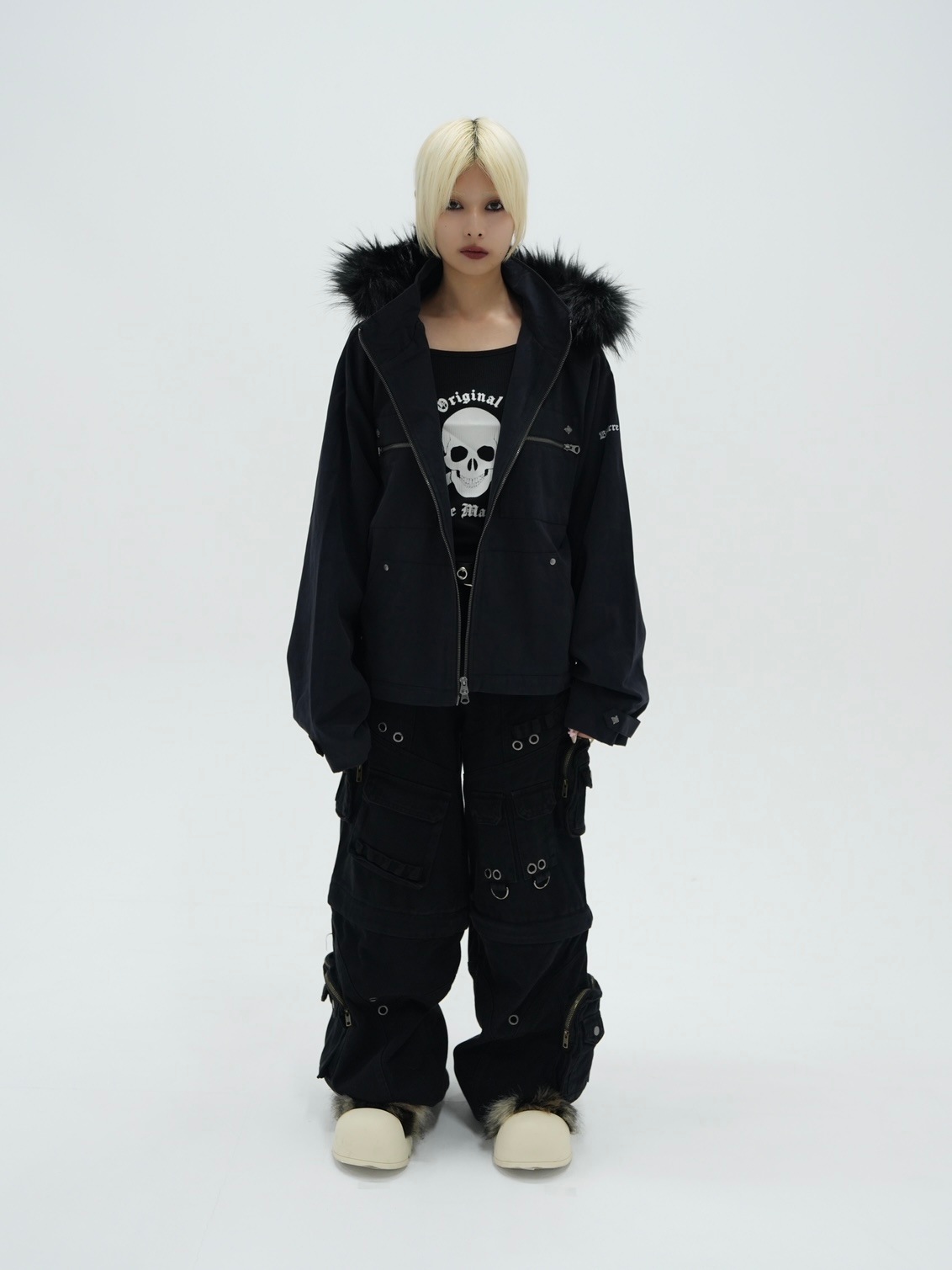トップス Bizarre maiden fur hood jacket Bizarre Maiden】fur hood jacket (2color) | OUR BRAND,Bizarre