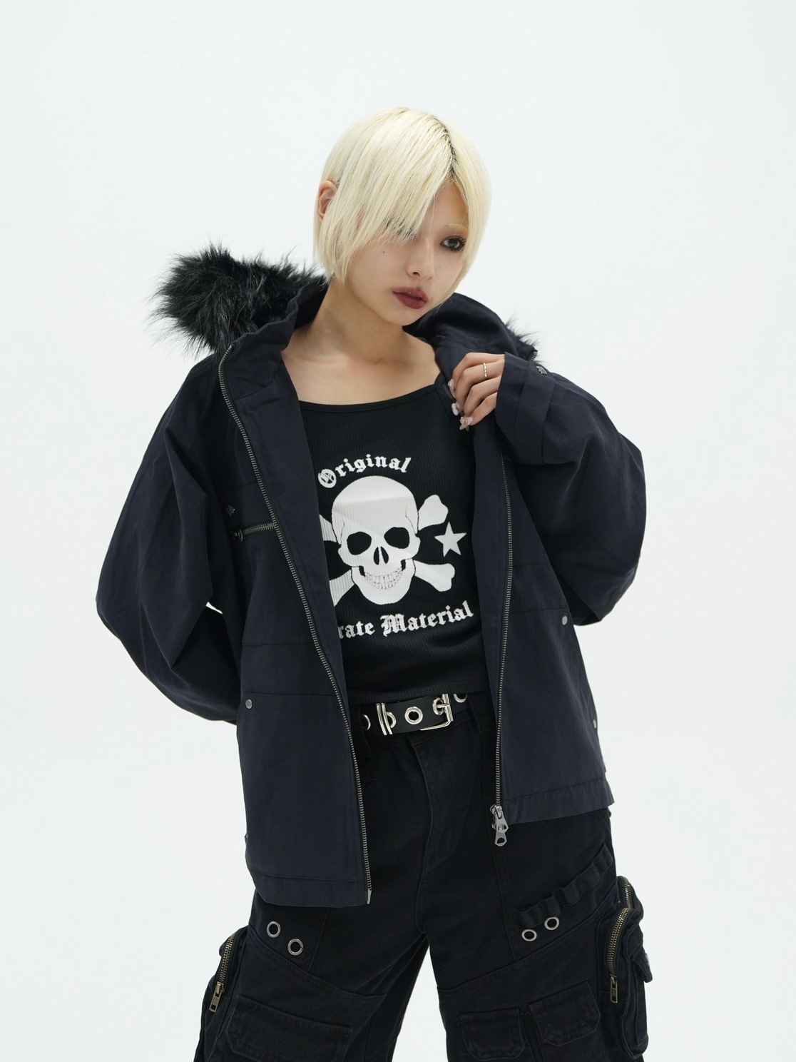 Bizarre Maiden】fur hood jacket (2color) | OUR BRAND,Bizarre Maiden,ORIGINAL  | PRESSING WEB SHOP