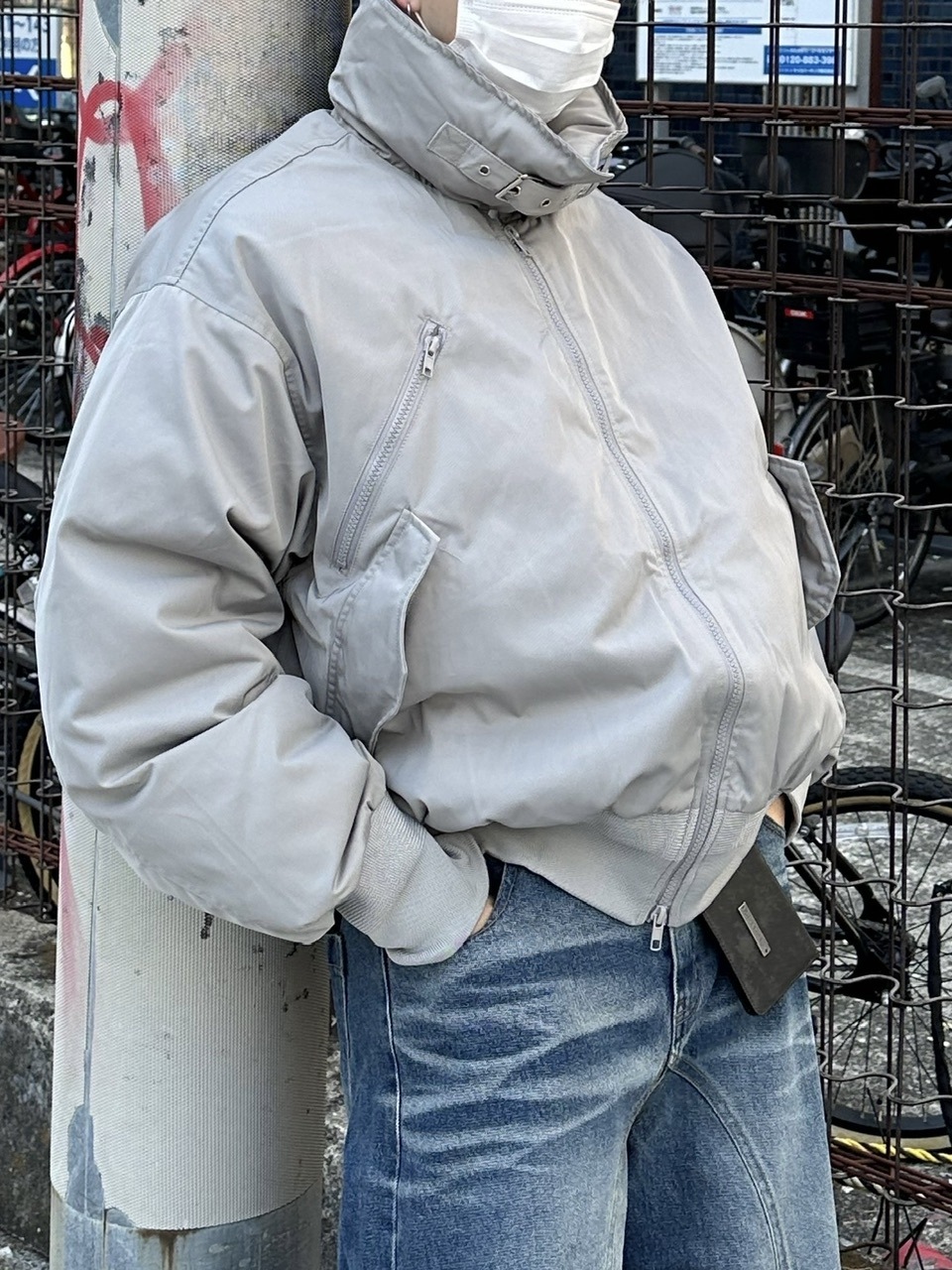 【Chikashitsu+】stand neck padding jacket 大阪店WEB限定受注制【Chikashitsu +】stand neck padding