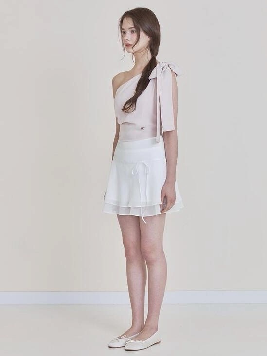 NOTYOURROSE】Sia top / 【ノットユアローズ】リボンワンショルダー