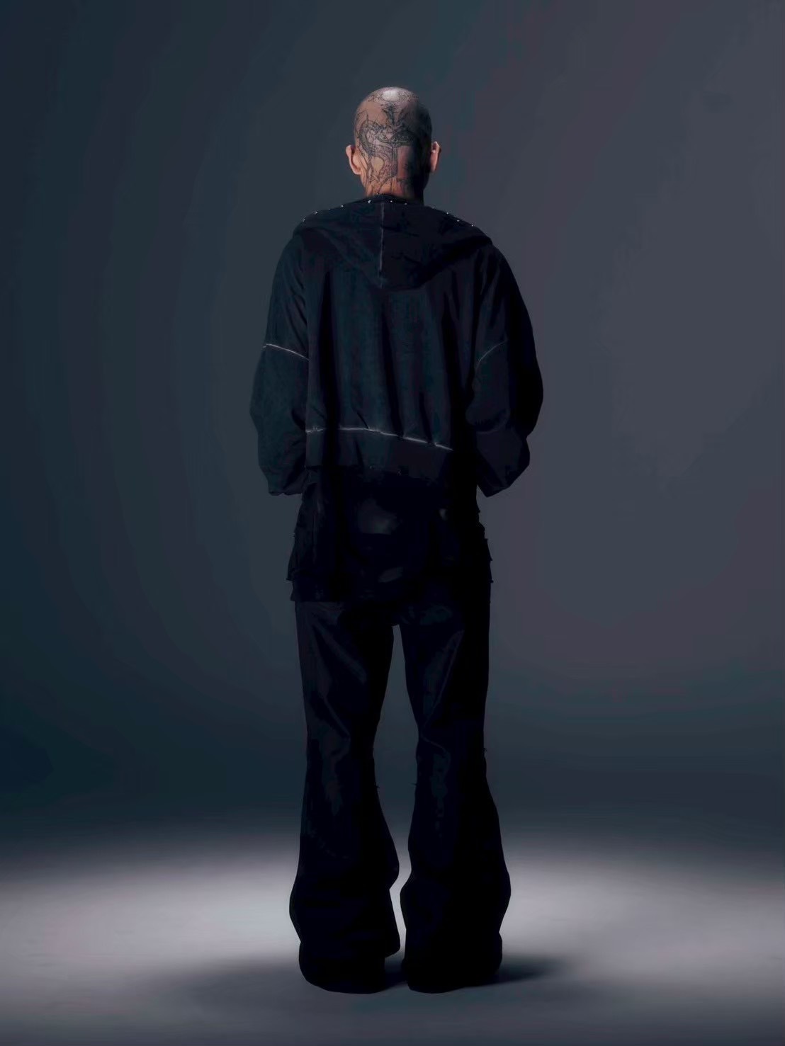 【DIG YOUR OWN GRAVE】COATING SLASH FLARE PANTS /【ディグユアオウングレイブ】コーティングダメージフレアパンツ