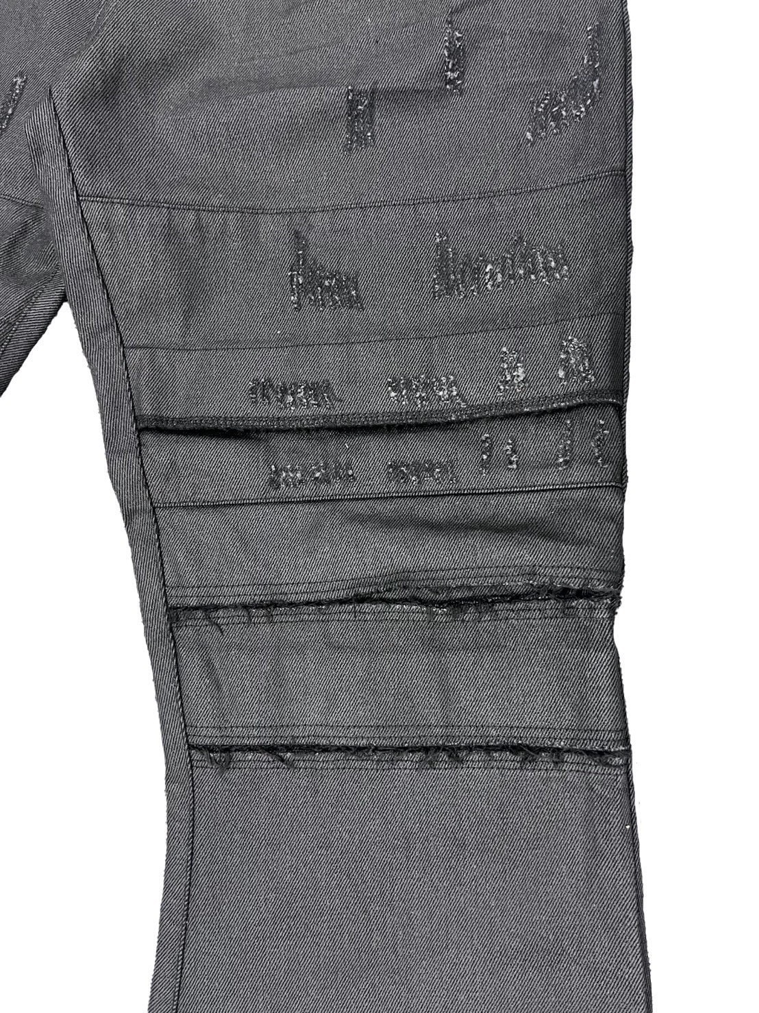 【DIG YOUR OWN GRAVE】COATING SLASH FLARE PANTS /【ディグユアオウングレイブ】コーティングダメージフレアパンツ