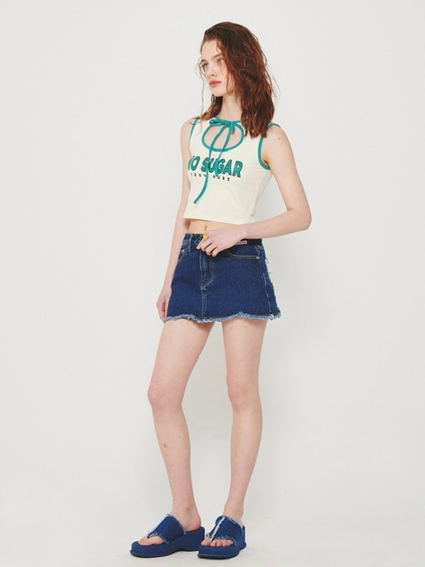 CRANK】DENIM MINI SKIRT PANTS / 【クランク】デニムミニスカート