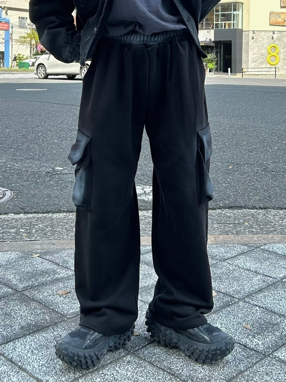 大阪店WEB限定【Chikashitsu +】washed sweat cargo pants (2color