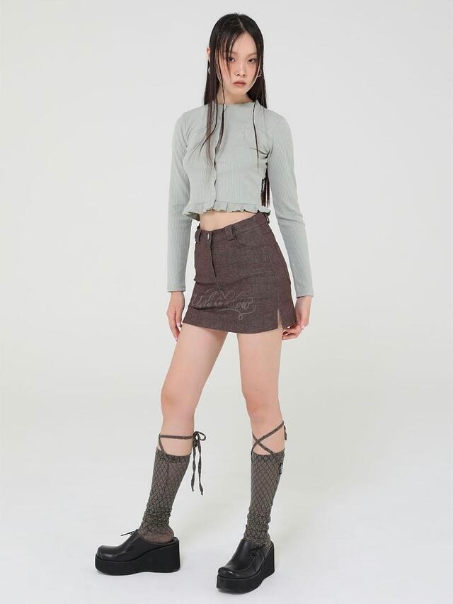 12/21 20:00 再販【Uglyshadow】LACE LONG SOCKS (5color)