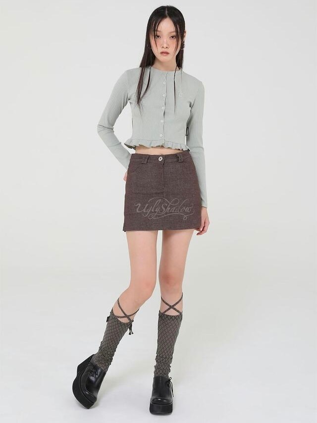 12/21 20:00 再販【Uglyshadow】LACE LONG SOCKS (5color)