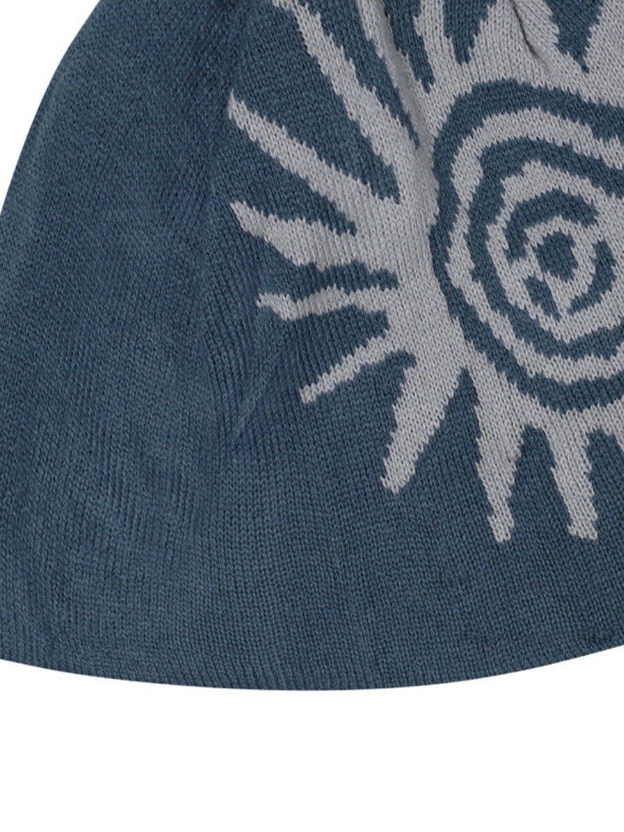 ◆24FW AAKAM Small Sun Jacquard Beanie/2色◆ 2/15再入荷【AAKAM】Sun Jacquard Beanie | OUR BRAND,AAKAM