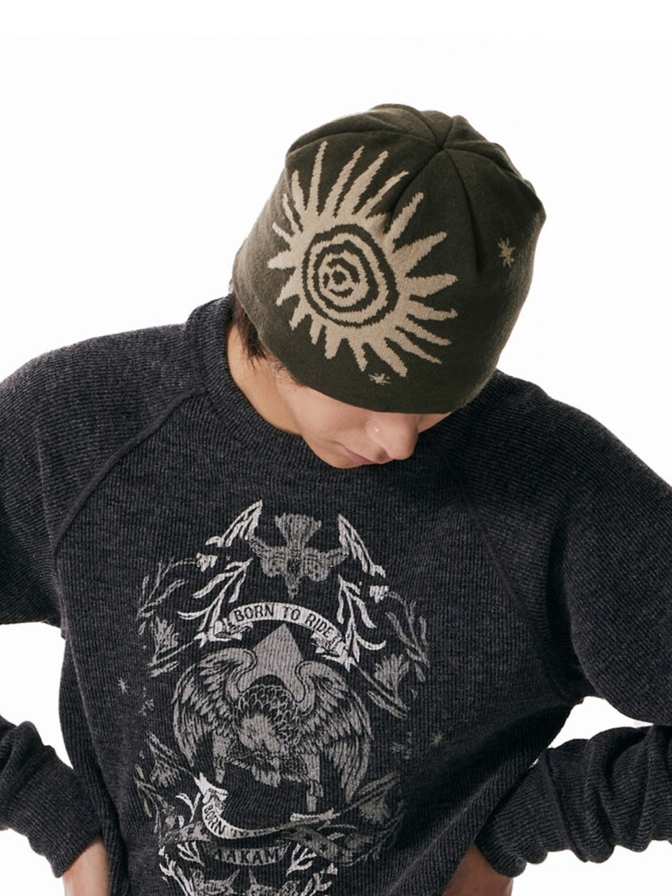 2/15再入荷【AAKAM】Sun Jacquard Beanie | OUR BRAND,AAKAM