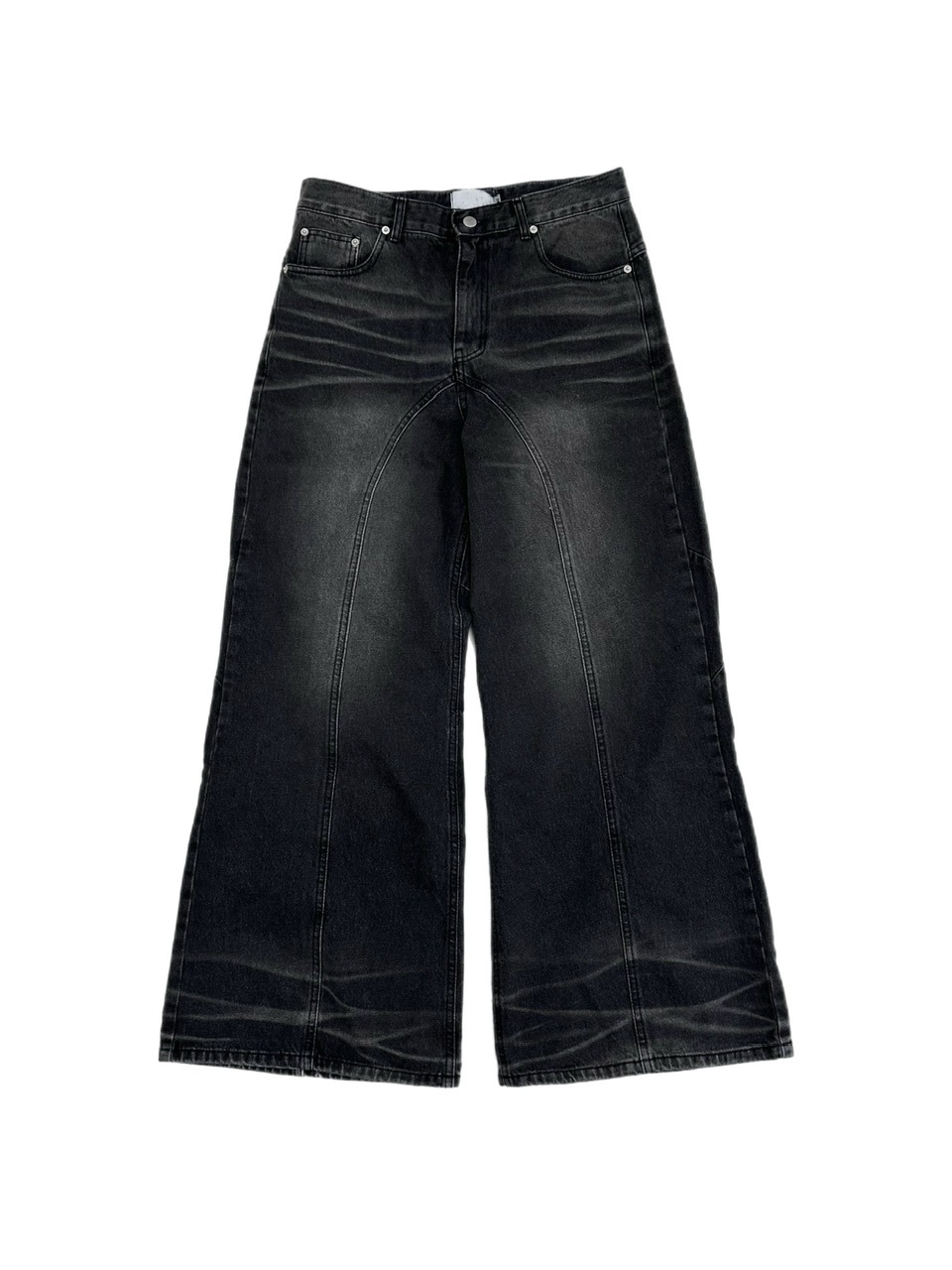 大阪店WEB限定受注制【Chikashitsu +】back snap wide flare