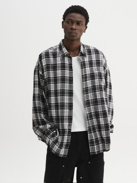 DNSR】Oversized flannel check shirt | OUR BRAND,DNSR | PRESSING