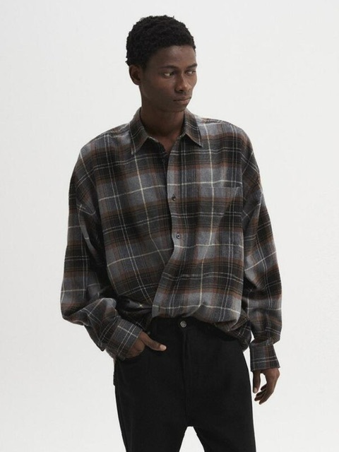 DNSR】Oversized flannel check shirt | OUR BRAND,DNSR | PRESSING