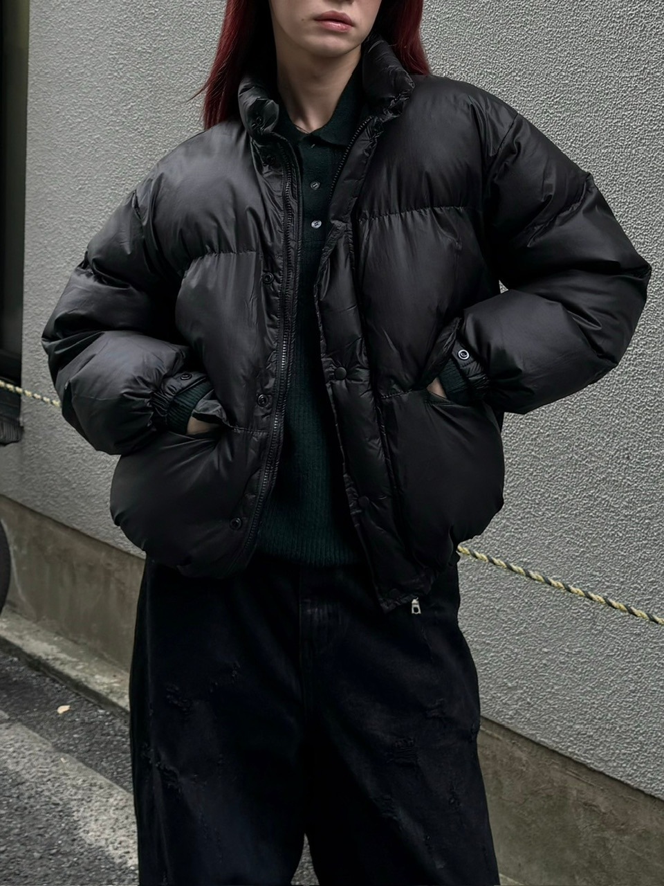 受注制【Chikashitsu +】unisex padding heat jacket (3color