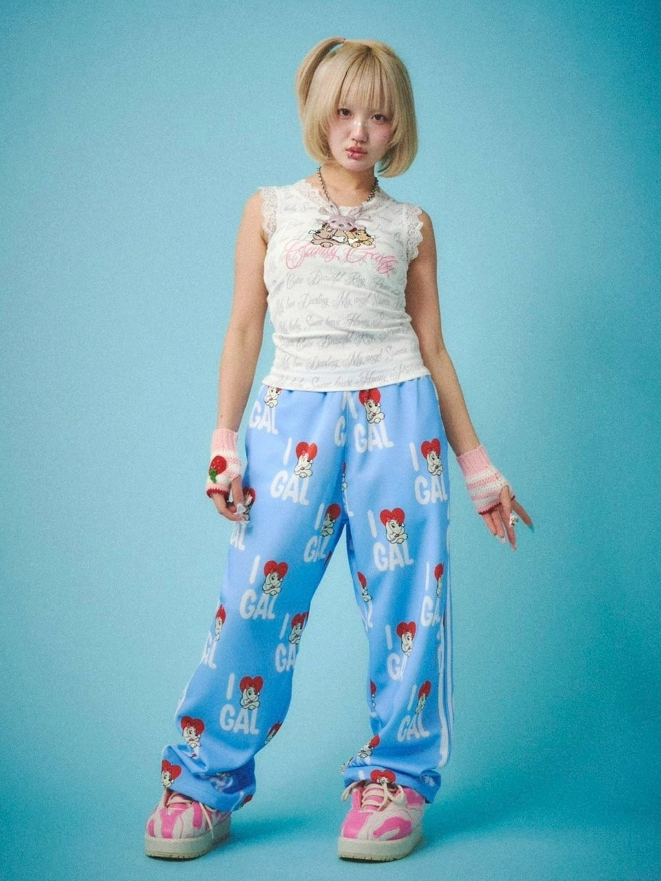 【ポイント10倍】 OUR | GALFY】I♡GALジャージパンツ BRAND,GALFY WEB PRESSING | トップス
