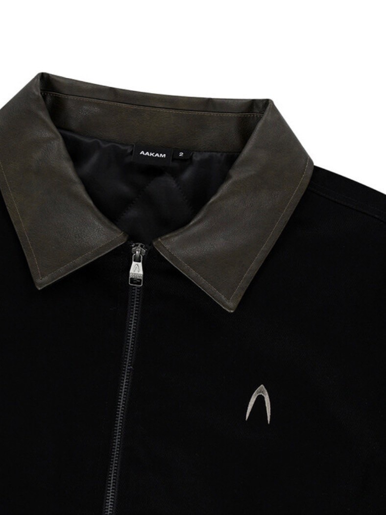 AAKAM】Contrast Leather Work Jacket | OUR BRAND,AAKAM | PRESSING