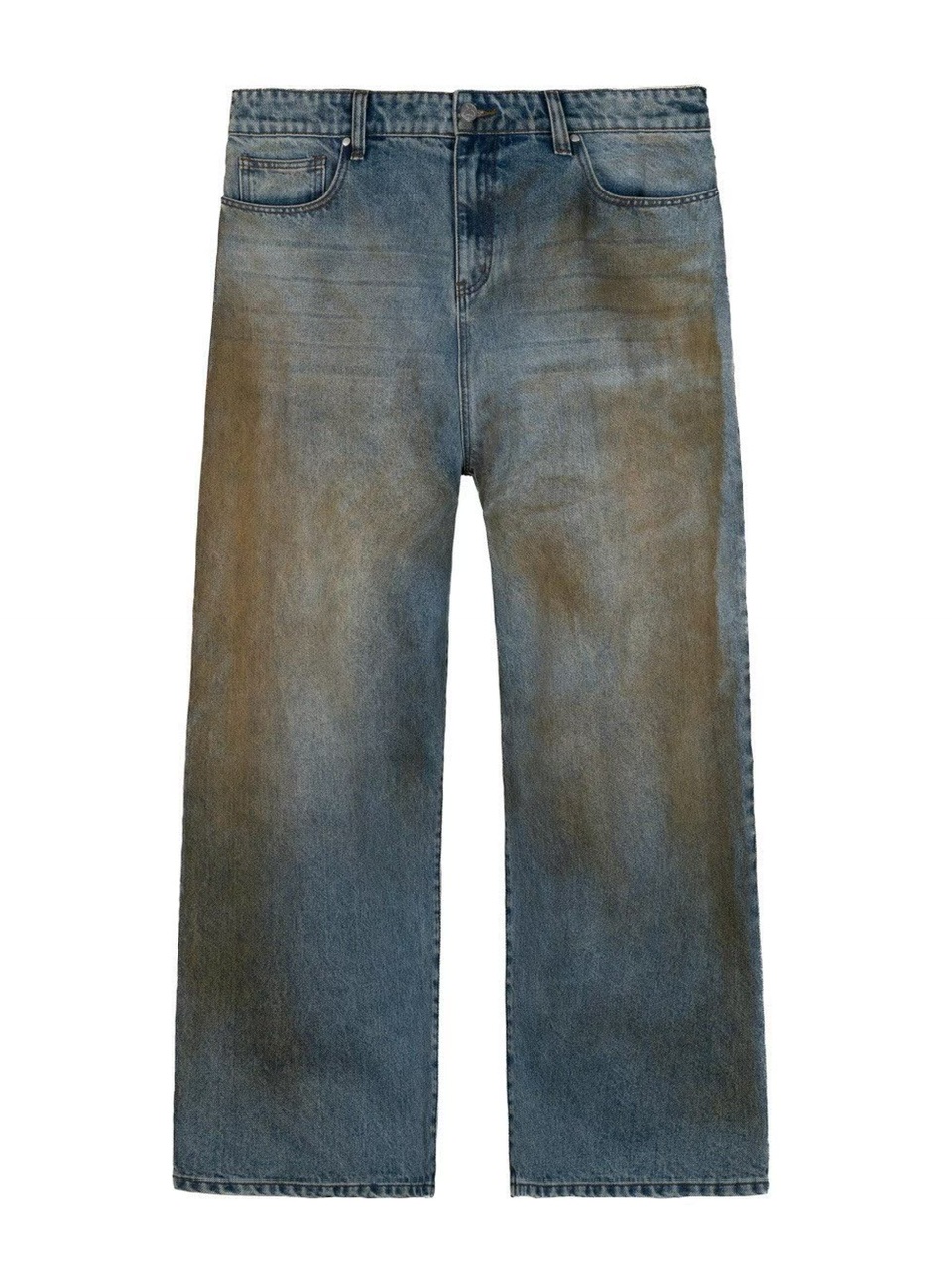 パンツ Basketcase Lax flair denim mud wash Basketcase Lax Flair Denim Jeans | Garmentory