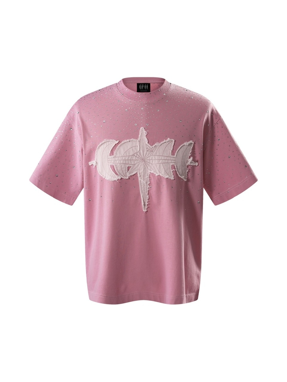 【The Boy Has No Patience】T-SHIRT The Boy Has No Patience】LUMINOUS DAWN RHINESTONE TEE / 【ザ