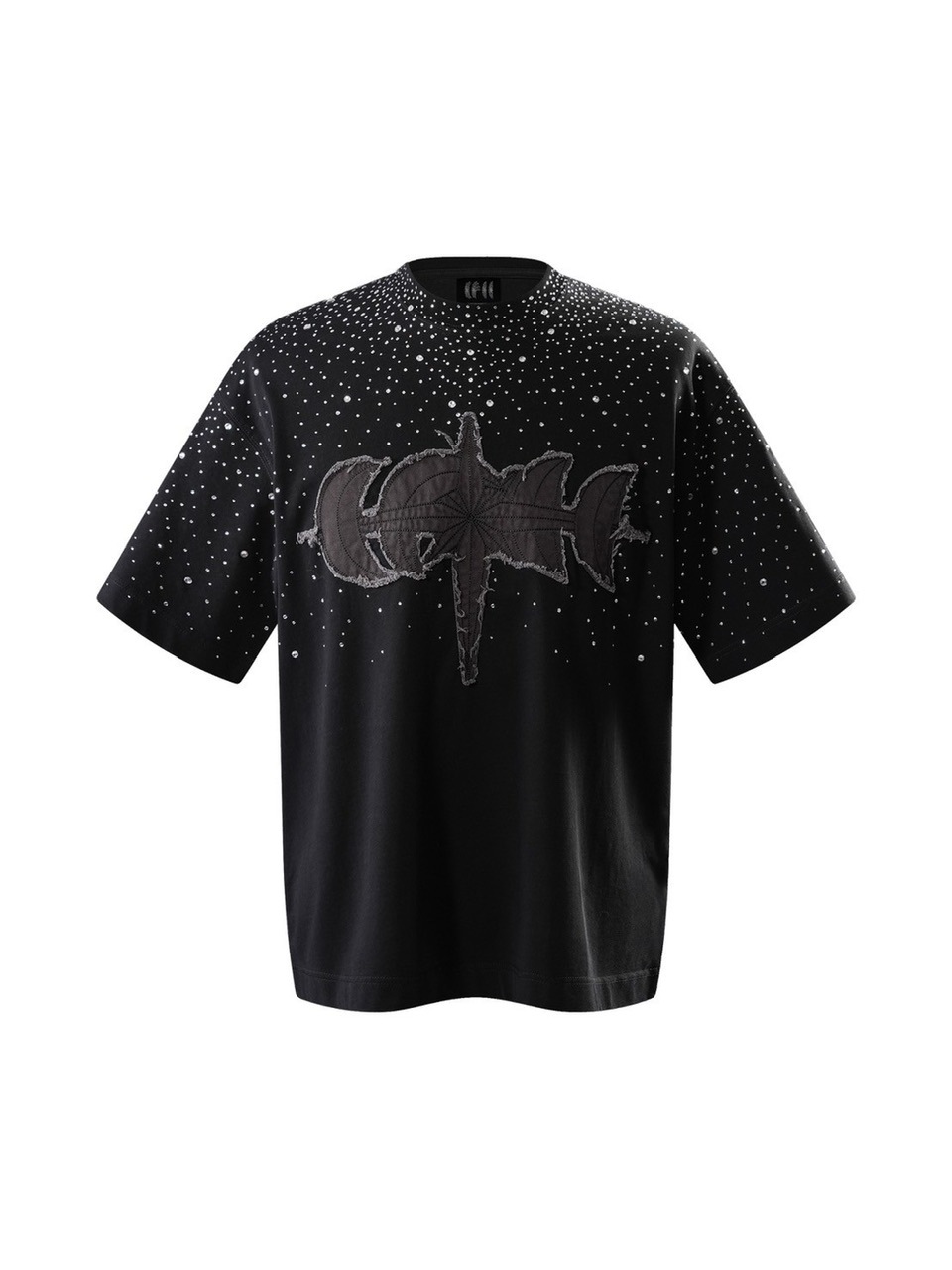 【The Boy Has No Patience】T-SHIRT The Boy Has No Patience】LUMINOUS DAWN RHINESTONE TEE / 【ザ