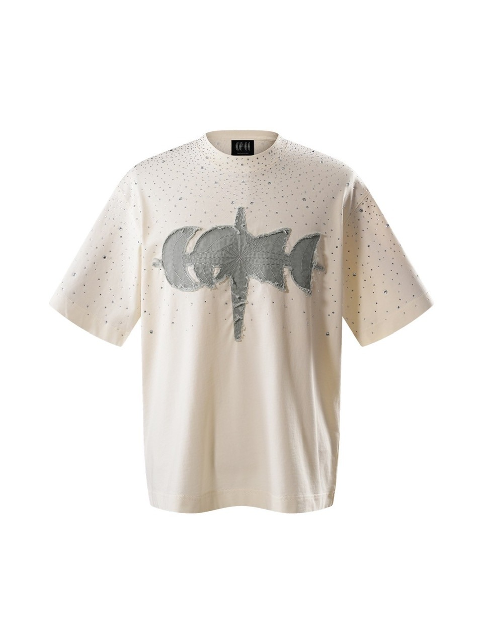 【The Boy Has No Patience】T-SHIRT The Boy Has No Patience】LUMINOUS DAWN RHINESTONE TEE / 【ザ