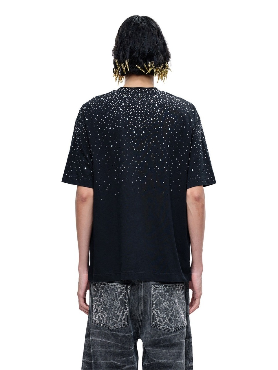 【すぐ届く】UNKNOWN ユニフォームラインストーンTシャツ UNKNOWN LONDON Tシャツ ラインストーン緑 - メルカリ