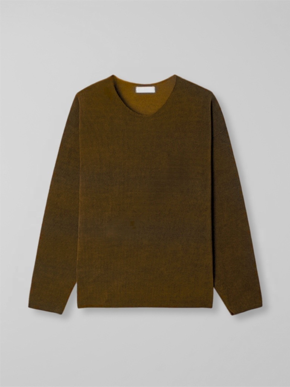 大阪店WEB限定受注制【Chikashitsu +】simple deck v neck knit