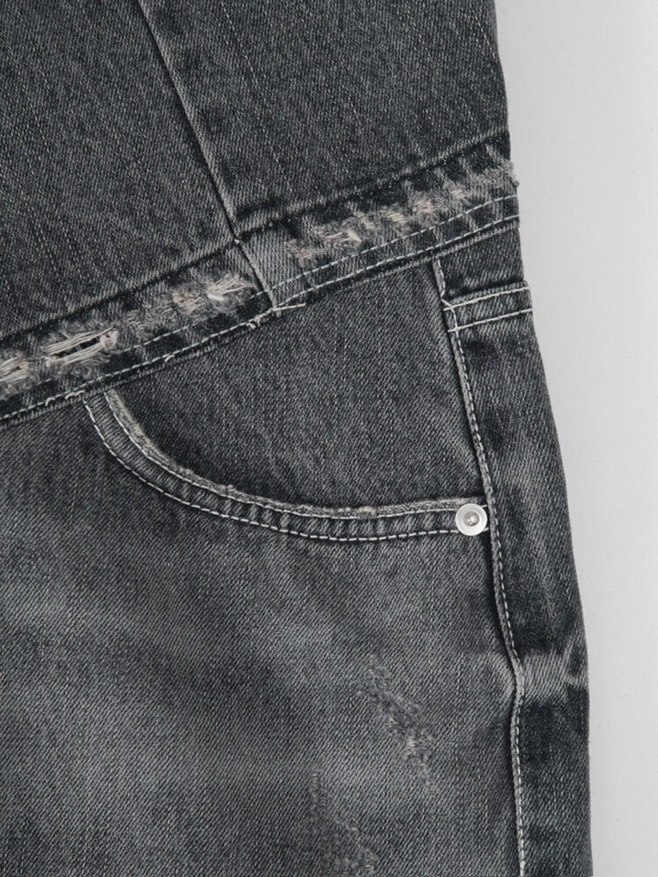 【SURGERY】surgery rebuild denim wide pants / 【サージェリー】サージェリー リビルド デニム ワイド パンツ