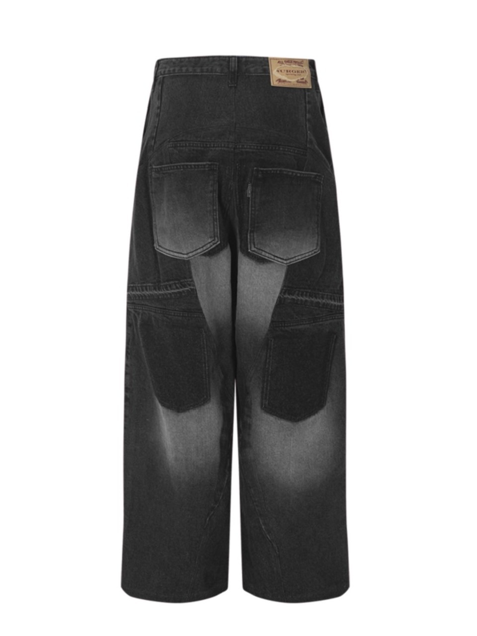 【SURGERY】surgery rebuild denim wide pants / 【サージェリー】サージェリー リビルド デニム ワイド パンツ