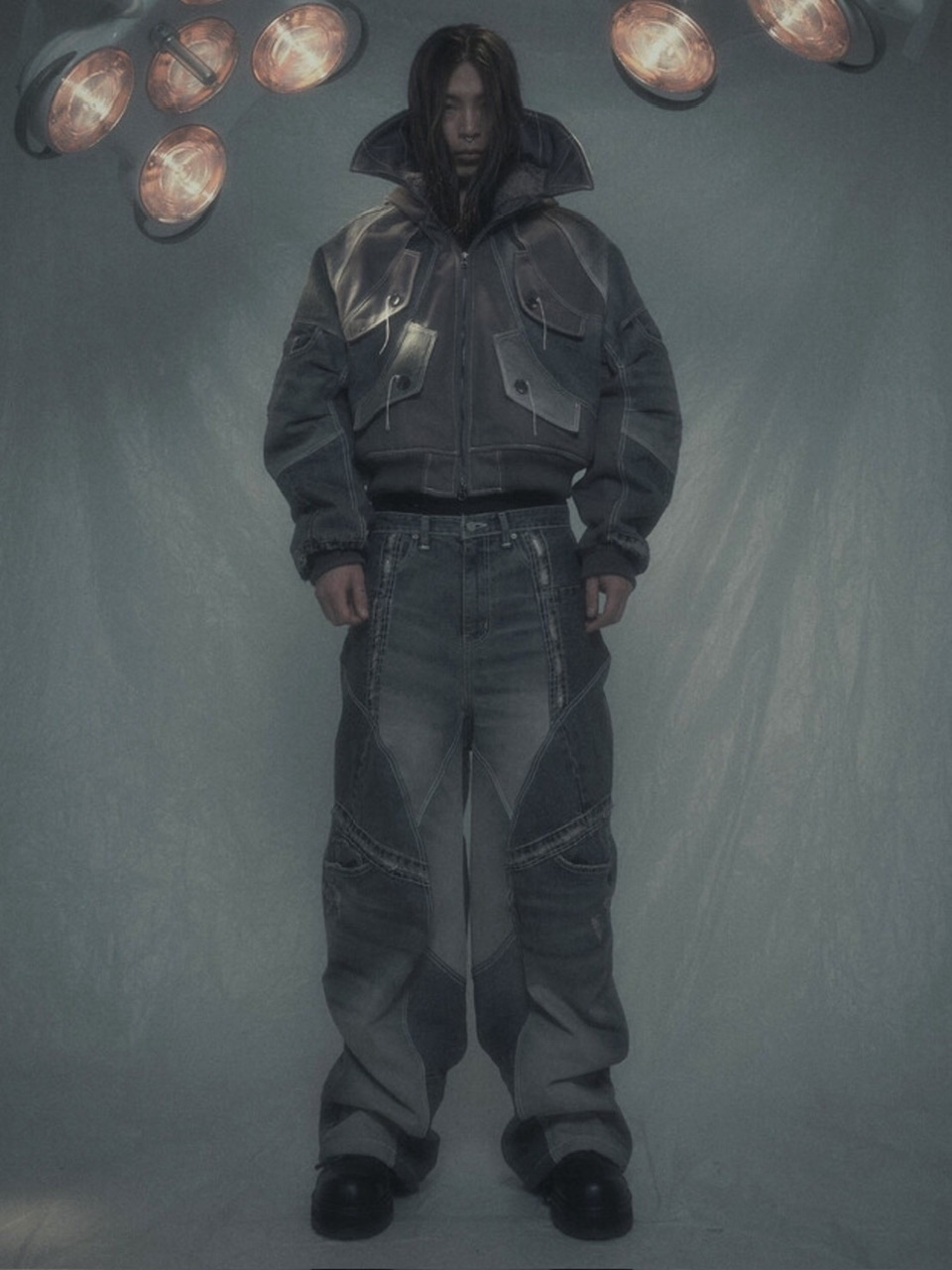 【SURGERY】surgery rebuild denim wide pants / 【サージェリー】サージェリー リビルド デニム ワイド パンツ