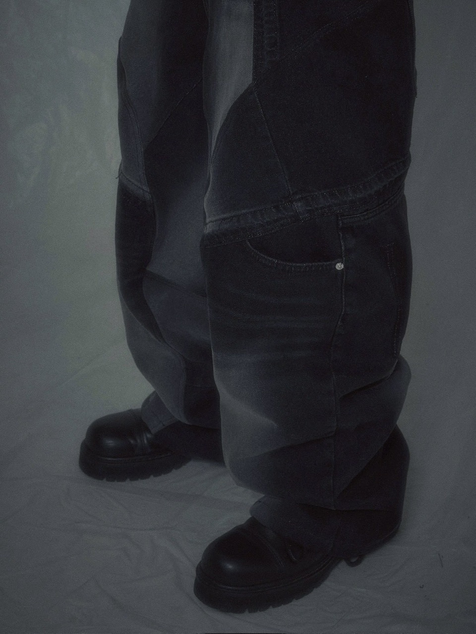 【SURGERY】surgery rebuild denim wide pants / 【サージェリー】サージェリー リビルド デニム ワイド パンツ