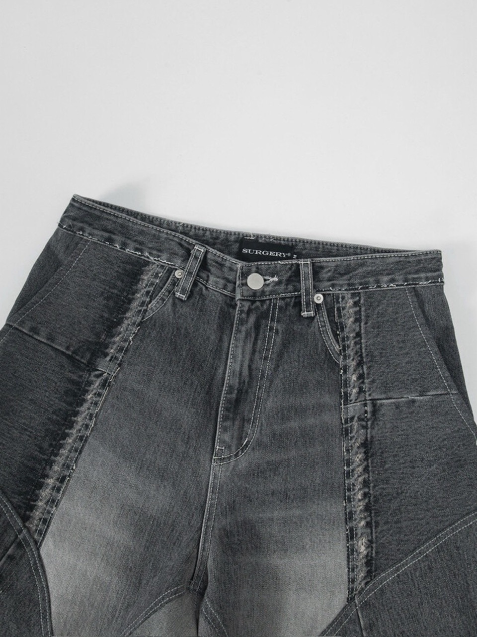 【SURGERY】surgery rebuild denim wide pants / 【サージェリー】サージェリー リビルド デニム ワイド パンツ