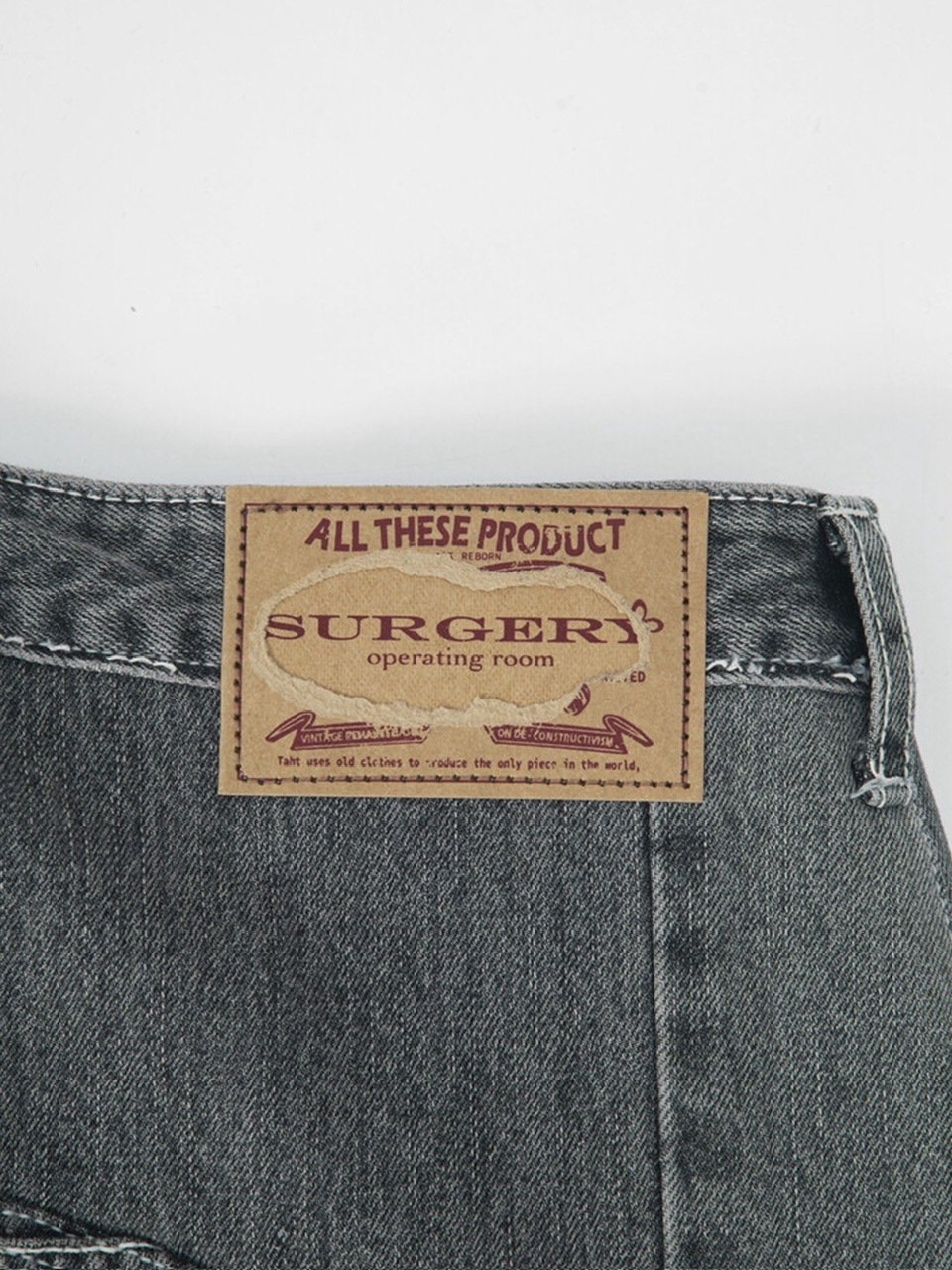 【SURGERY】surgery rebuild denim wide pants / 【サージェリー】サージェリー リビルド デニム ワイド パンツ