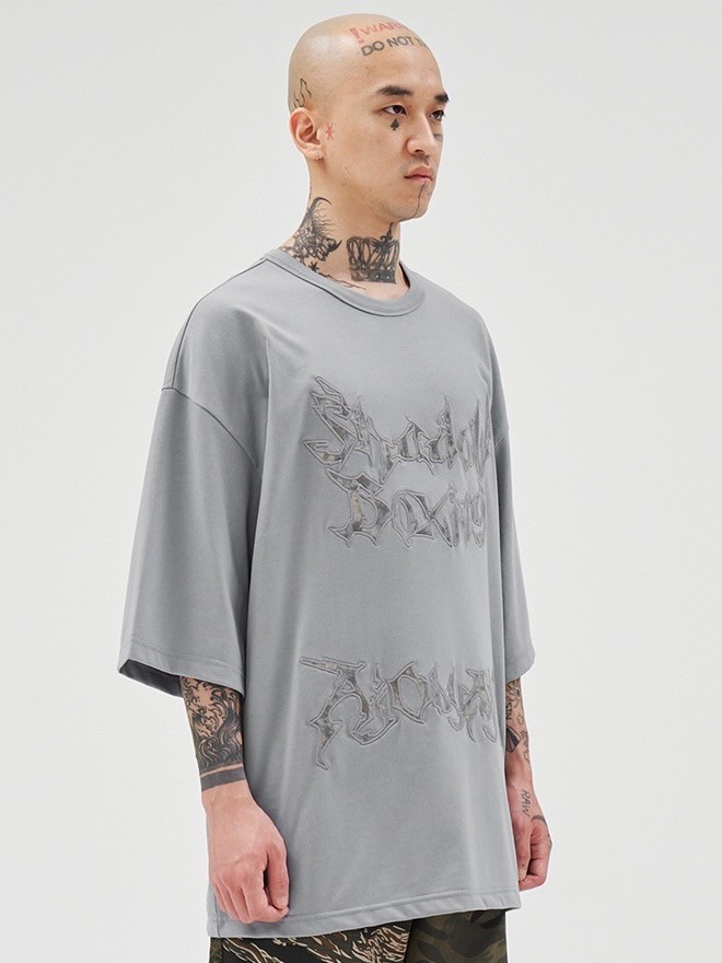 【AJO AJOBYAJO】24SS★ Shadow Boxing Applique T-Shirt AJO AJOBYAJO】24SS☆ Shadow Boxing Applique T-Shirt (AJO