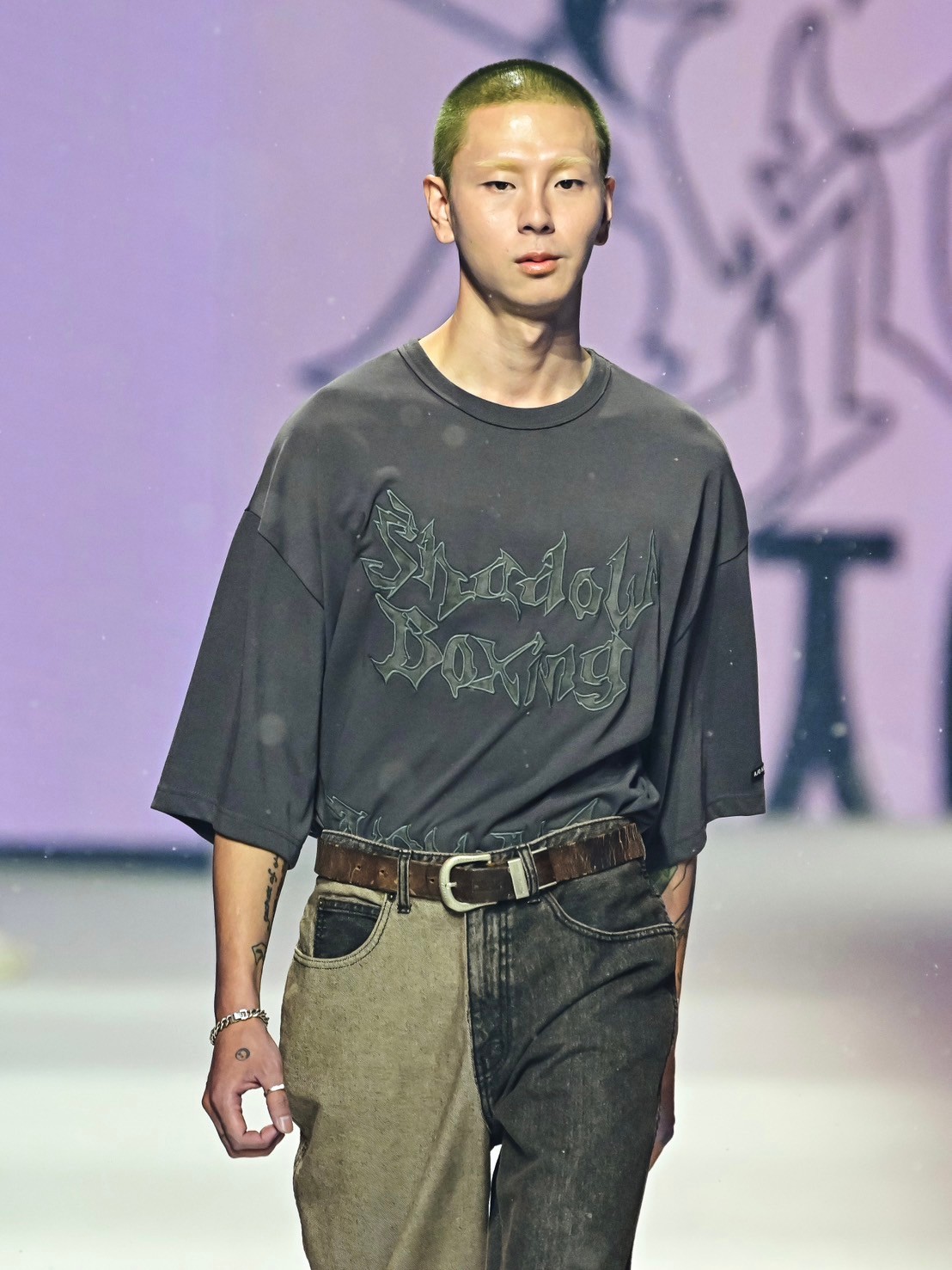 【AJO AJOBYAJO】24SS★ Shadow Boxing Applique T-Shirt AJOBYAJO】Shadow Boxing Applique T-Shirt | OUR BRAND