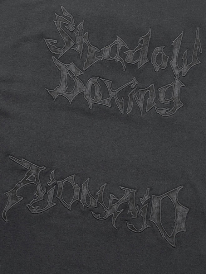 【AJOBYAJO】Shadow Boxing Applique T-Shirt