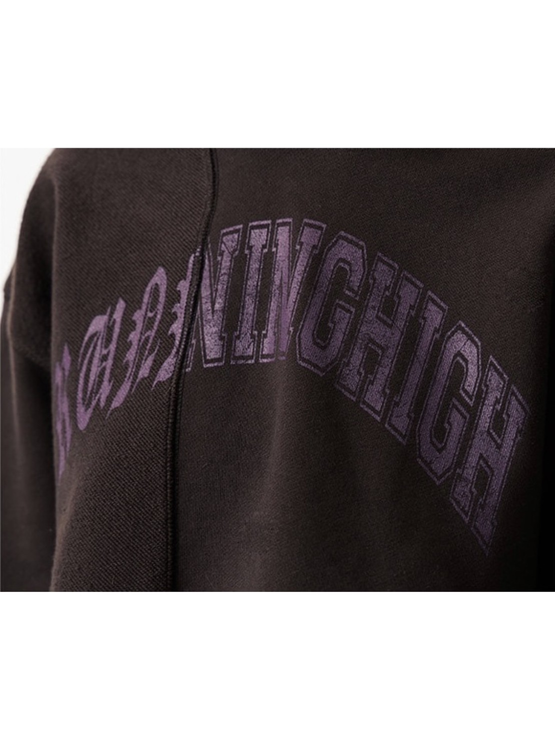 【running high】ARCH LOGO LAYERED CROP HOODIE