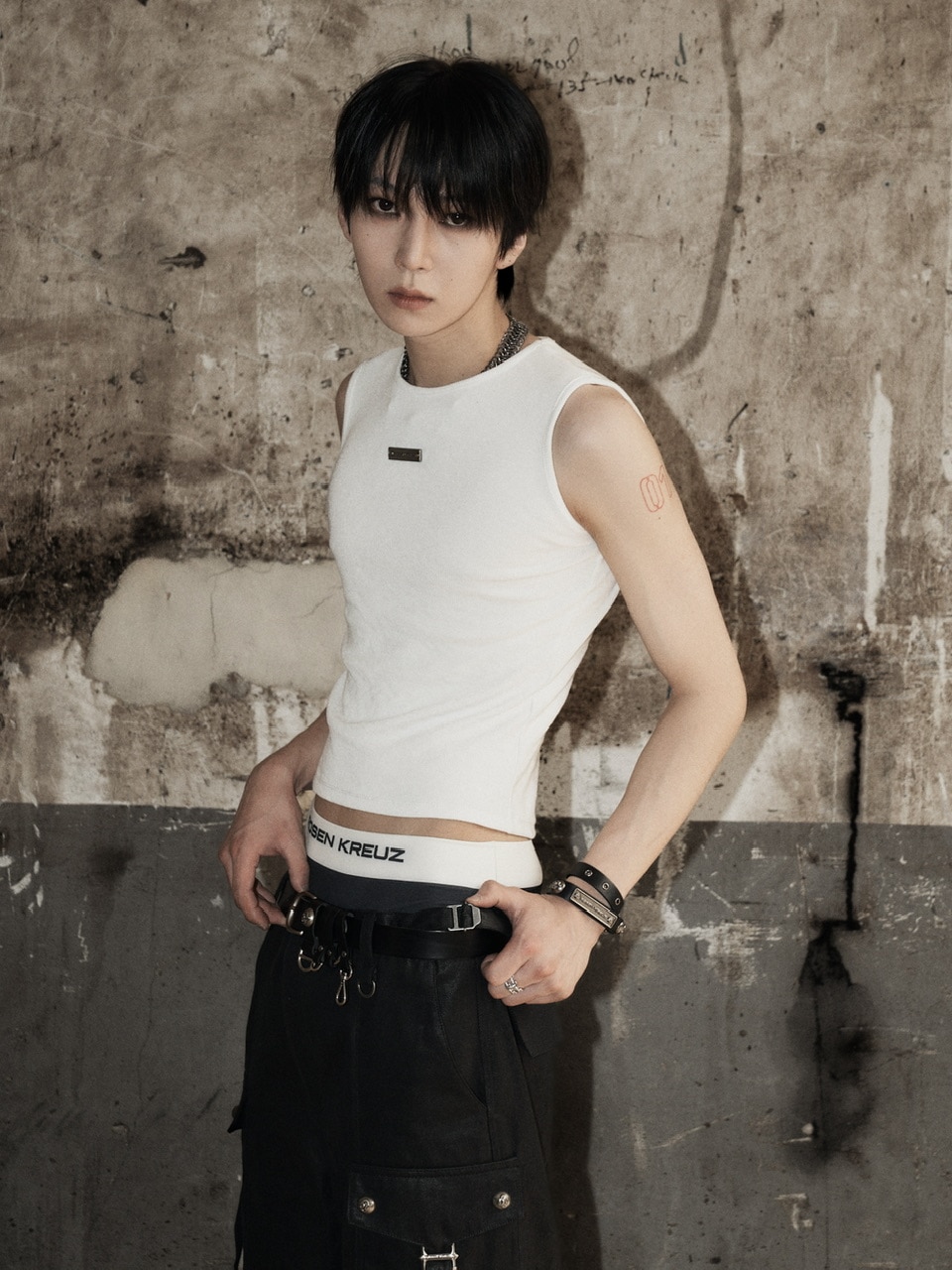 Rosen Kreuz】TIGHT FIT TANK TOP (3color) | OUR BRAND,Rosen