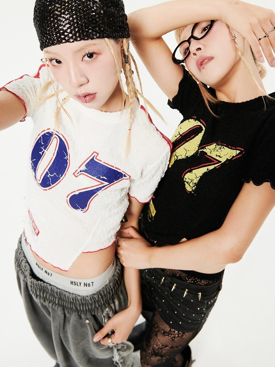 HOLY NUMBER 7】07 Wave Crop T-shirt / 【ホーリーナンバー