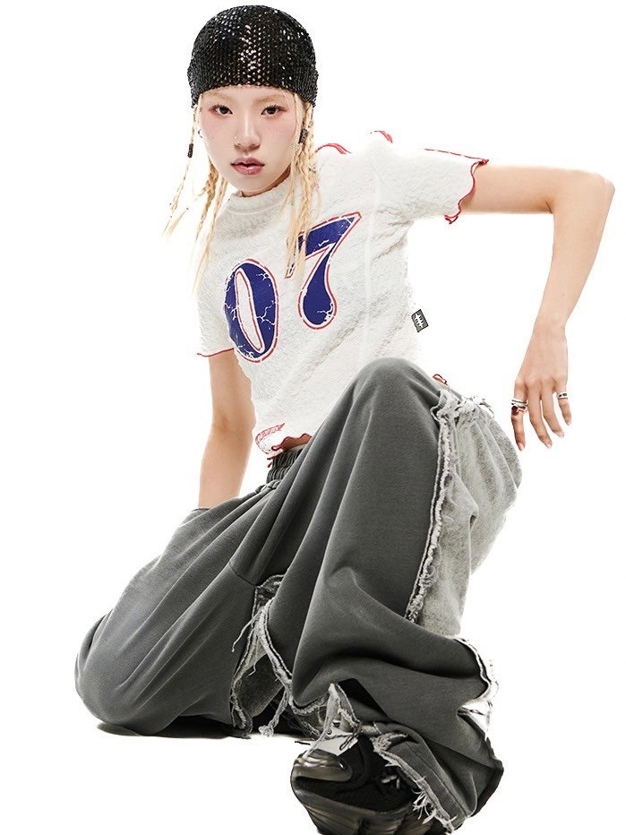 HOLY NUMBER 7】07 Wave Crop T-shirt / 【ホーリーナンバーセブン