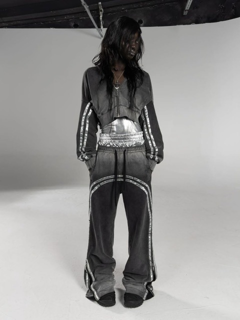 【RACER WORLDWIDE】Faded Metallic Track Hoodie