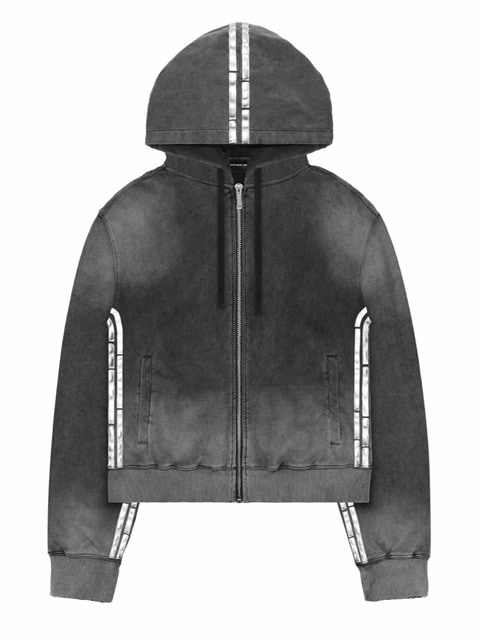 【RACER WORLDWIDE】Faded Metallic Track Hoodie
