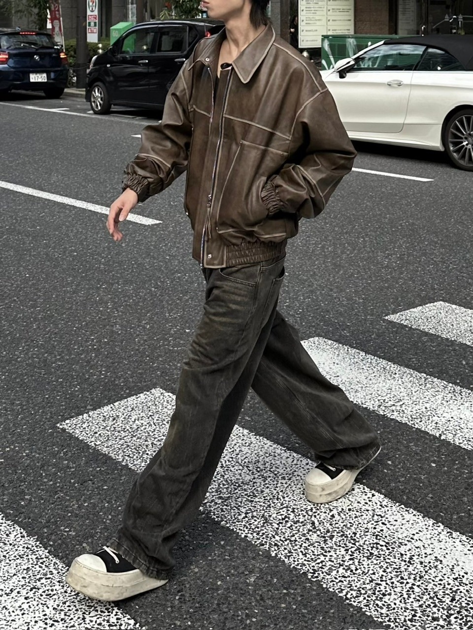 大阪店WEB限定受注制【Chikashitsu +】vintage wash wide denim