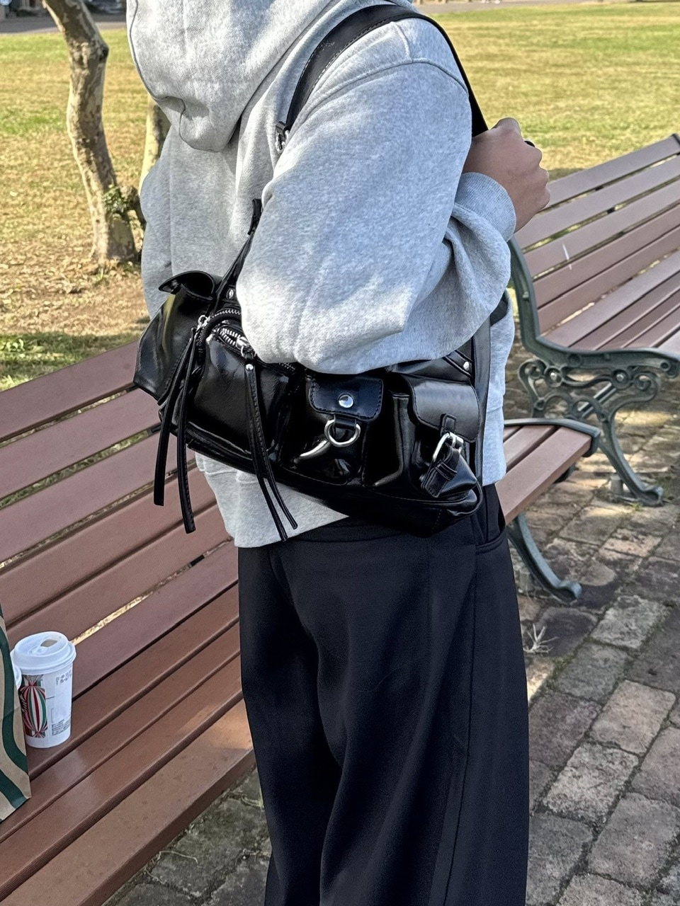 受注制【RENOL】multi pocket leather bag