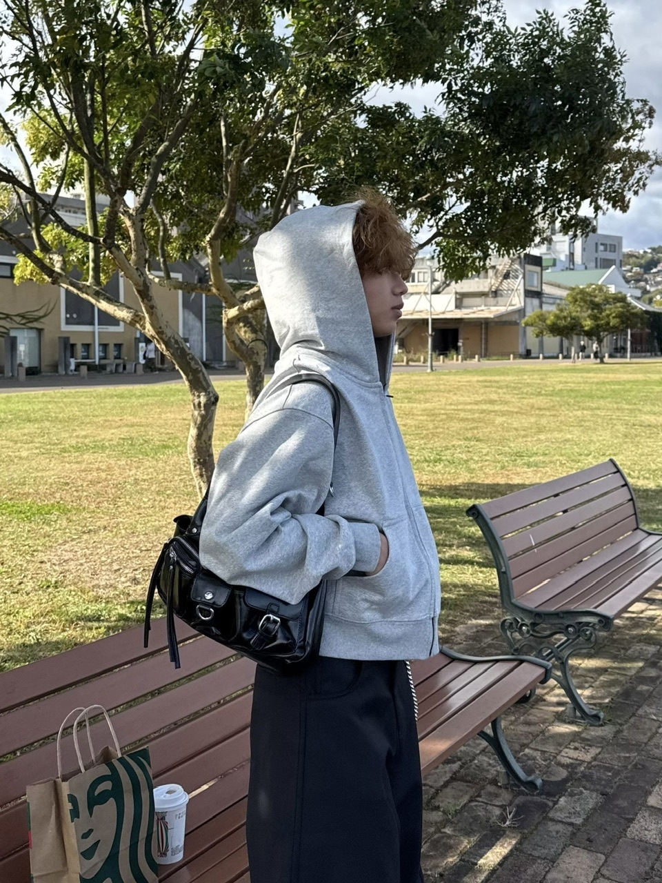 受注制【RENOL】multi pocket leather bag