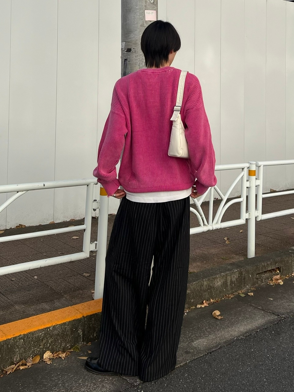 Chikashitsu +】vintage wash damage knit (3color