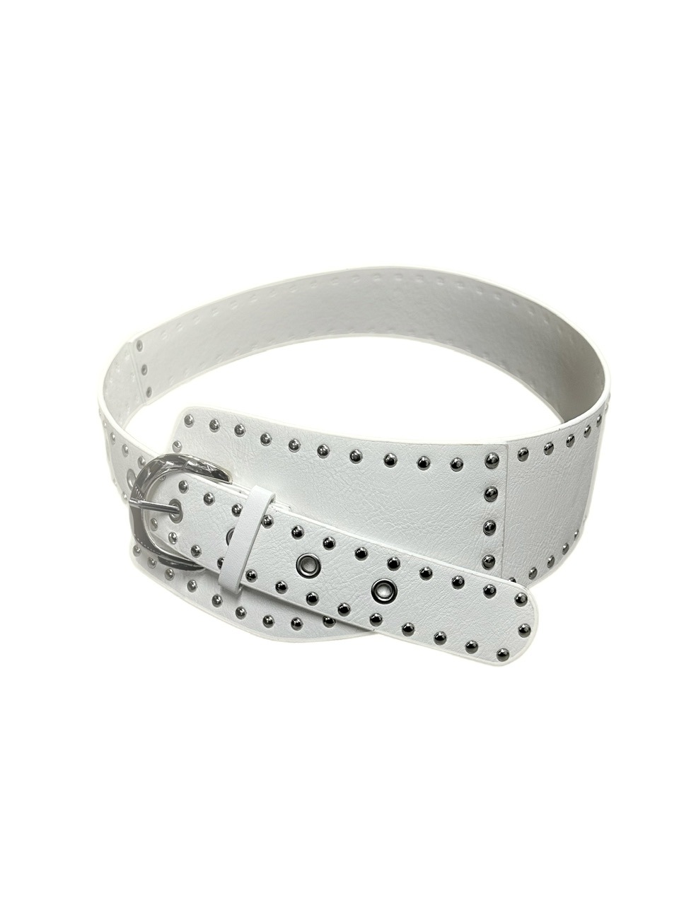 受注制【Never mind the XU】wide studs belt (3color)