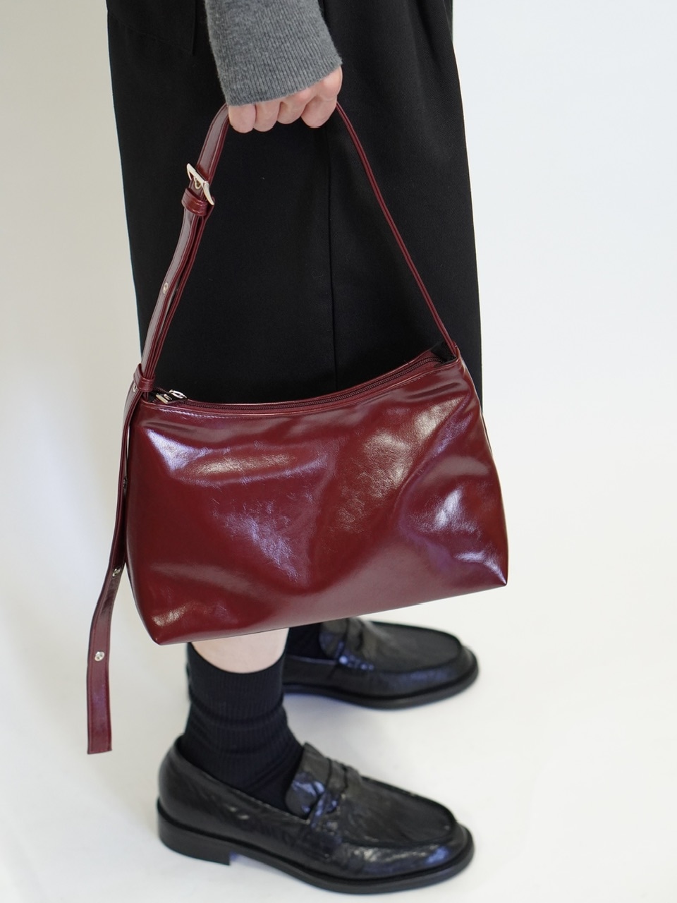 東京店WEB限定受注制【Chikashitsu +】PU Leather cross bag