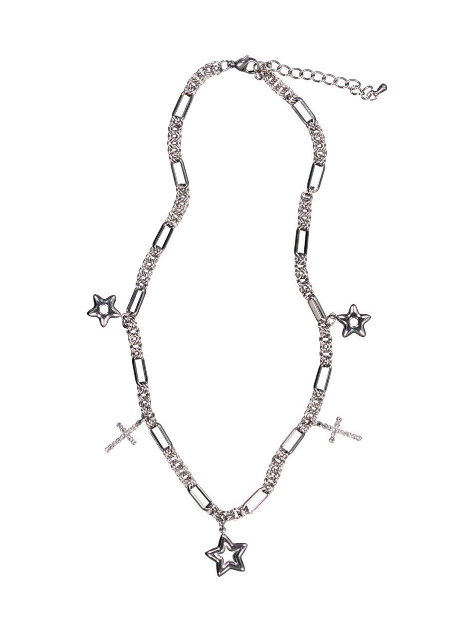 【SETUP-EXE】韓国人気★ STAR CROSS NECKLACE SETUP‐EXE】STAR CROSS NECKLACE / 【セットアップエグゼ
