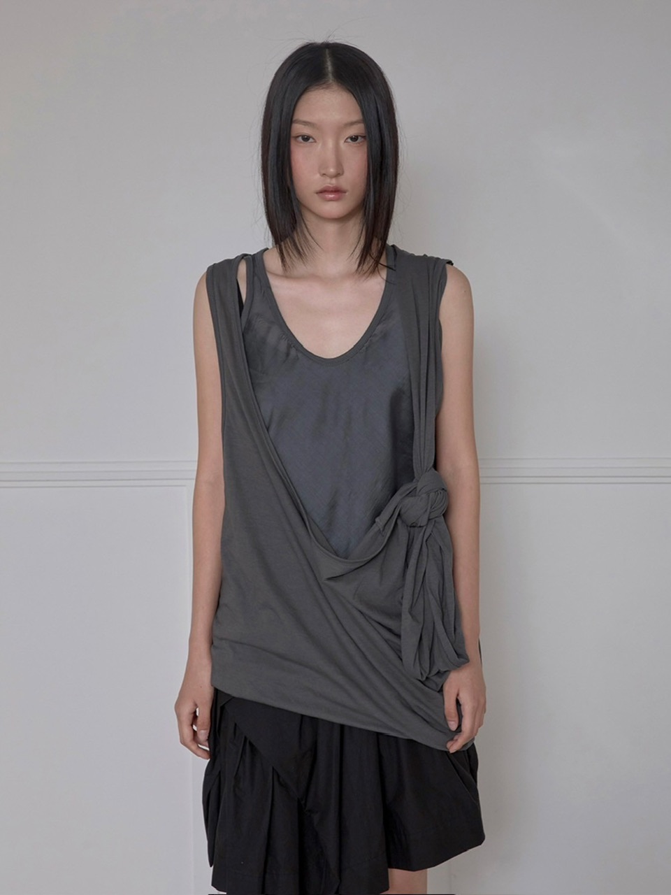 【FLARE UP】 Layered Frill T-Shirt /追跡付 FLAREUP】Asymmetrical Layered Sleeveless | OUR BRAND,FLAREUP