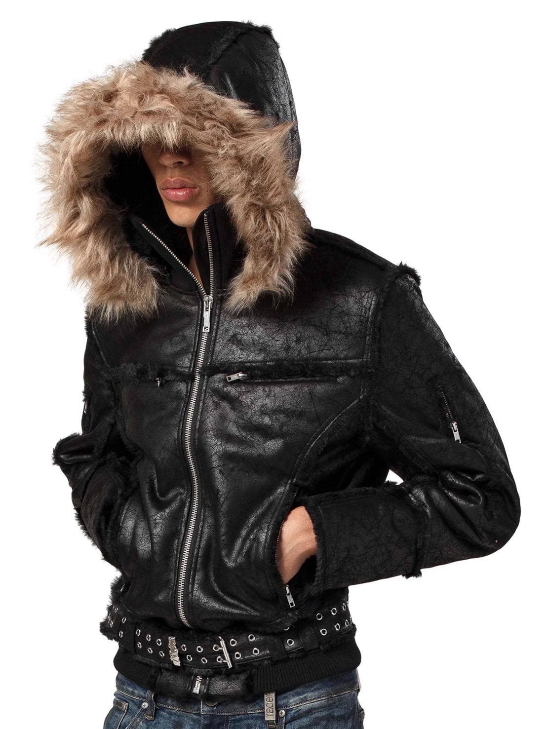 ジャケット・アウター RACER WORLDWIDE Sheepskin Jacket Black Sheepskin Jacket – Racer Worldwide